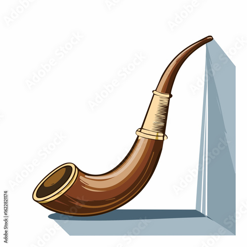 Shoe horn leaning against a wall

