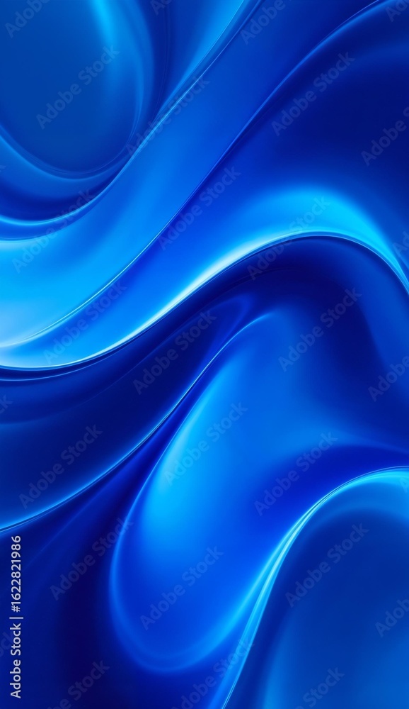Obraz premium Dynamic Blue Abstract Waves