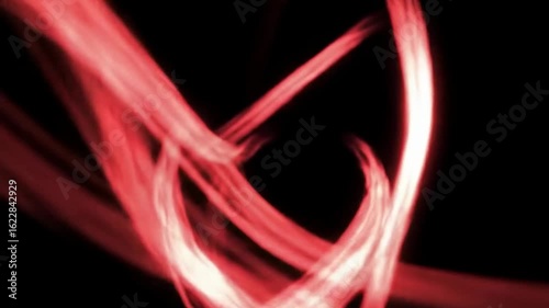 Abstract light trails in red