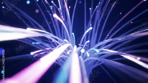 Abstract light streaks