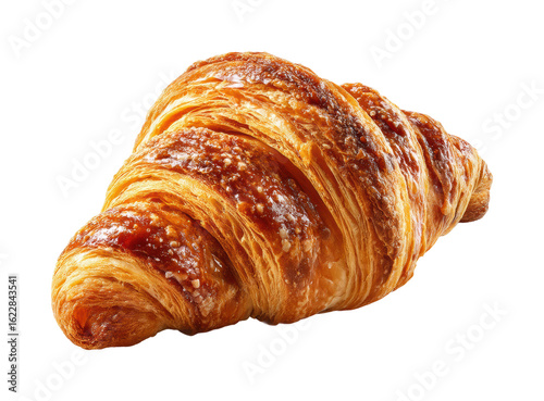Baking golden brown croissant bakery food cozy kitchen isolated on transparent background, png