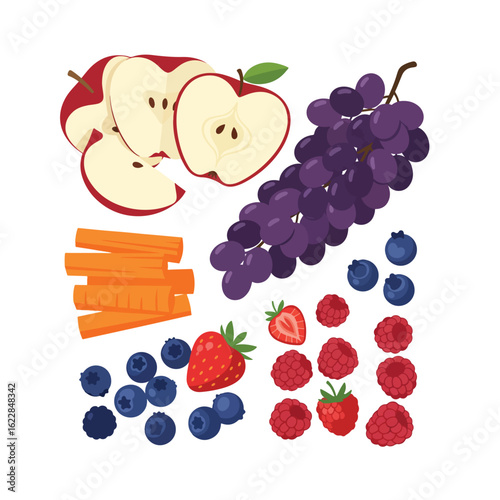 Healthy Fruit and Vegetable Platter