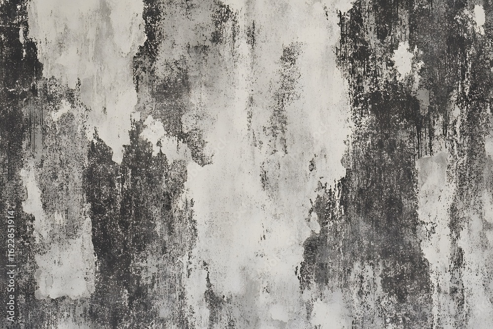 Fototapeta premium Abstract Gray and Black Grunge Texture Wall Background