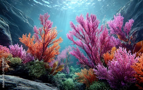Fototapeta Naklejka Na Ścianę i Meble -  Underwater vibrant coral reef