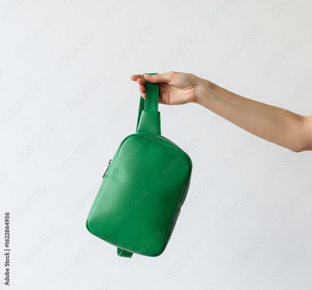 Naklejka premium hand holding bottle of water