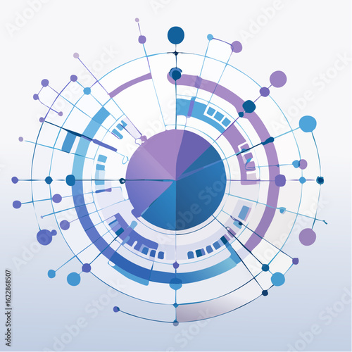 Walpaper Digitale Vernetzung und Geschäftsentwicklung