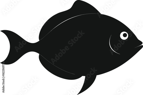 Tropical cartoon fish in a vibrant aquarium illustration