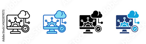 Api icon Multi Style Vector Illustration