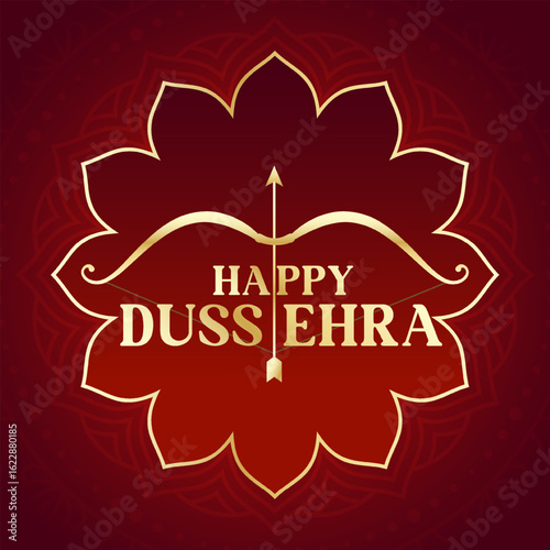 Happy Dussehra festival of India. Lord Rama killing Ravana. vector illustration. Dussehra Vijayadashami dusera festival celebration.  