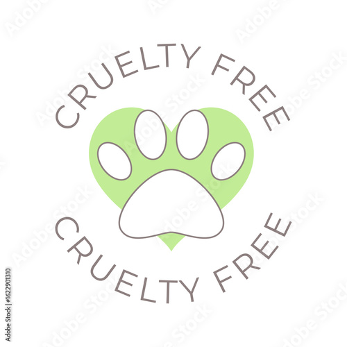Minimal Cruelty Free Logo with Rabbit Symbol