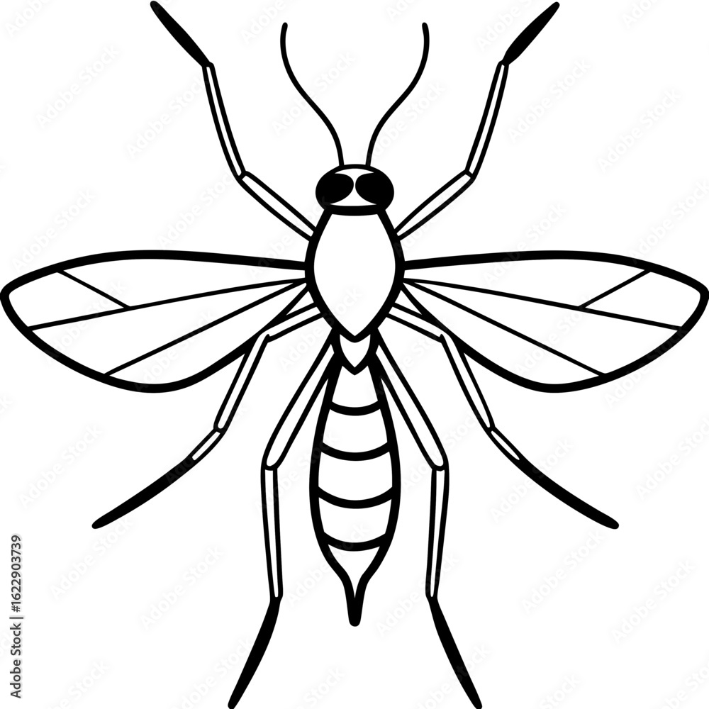 Obraz premium Forest Midge art vector