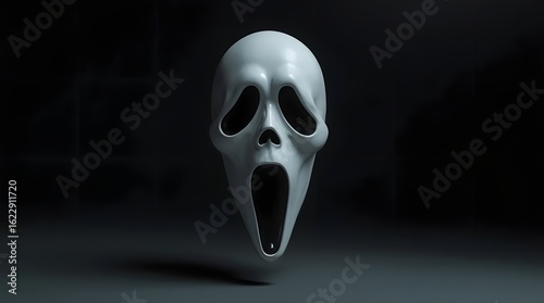 Creepy Black and White Mask