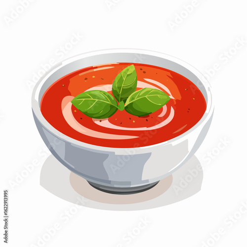  Tomatensuppe mit Basilikum
