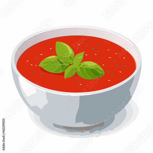  Tomatensuppe mit Basilikum