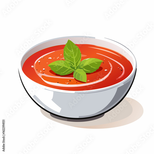  Tomatensuppe mit Basilikum