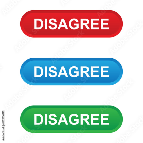 disagree action button for web interface ui