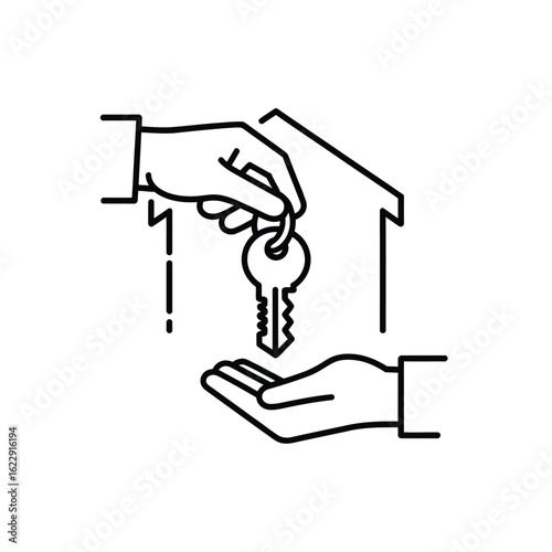 Handing over the key to a new home