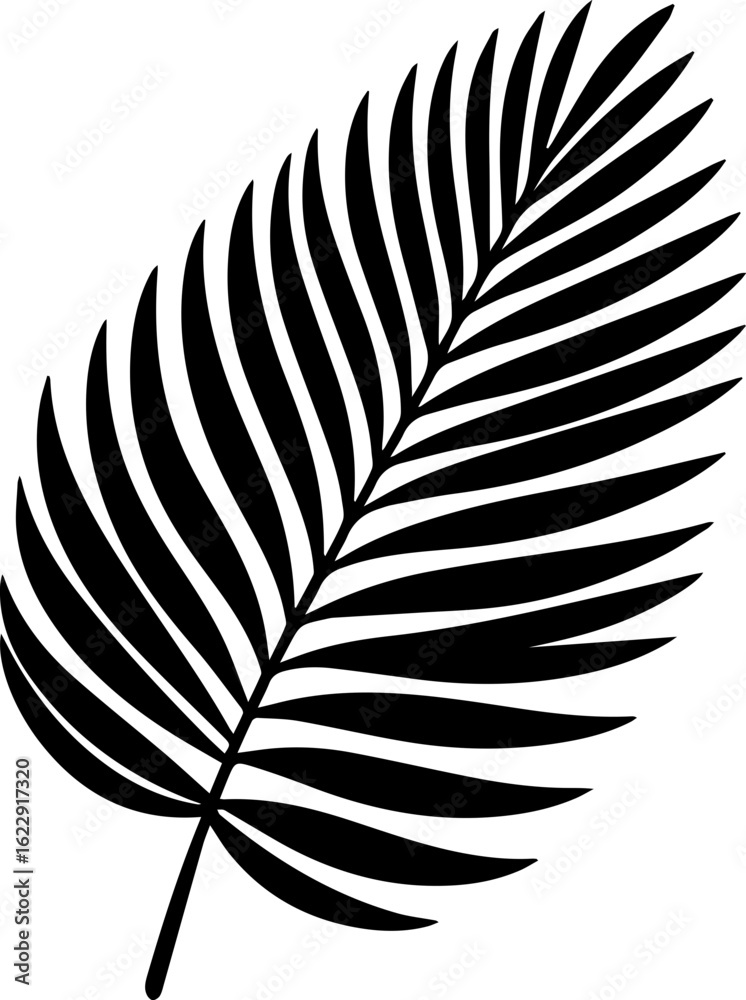 Obraz premium Monstera Leaf Silhouette Icon