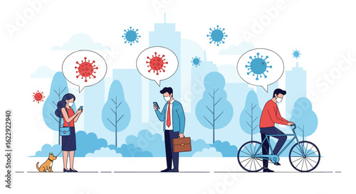 City life adapts to a new normal with social distancing and virus awareness