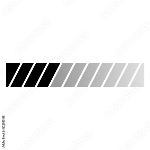 Progress Loading Bar Icon for Web and App Interface. Vector Illustration