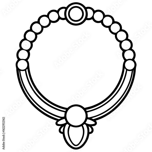 Navel Ring line art
