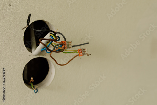 Close-up of exposed electri...