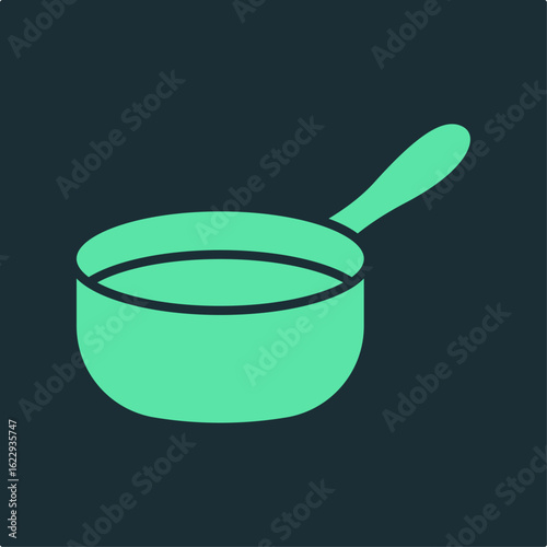 Sauce pan trendy applicable important vector Illustration design fascinating colorful background