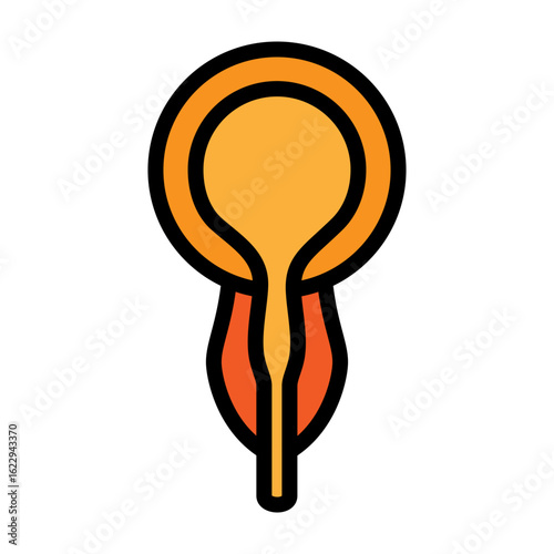 Postate Gland Vector Filled Icon Design