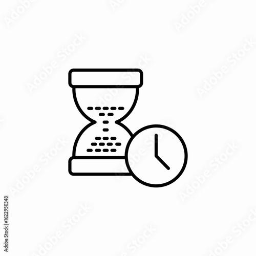hourglass time icon sign vector