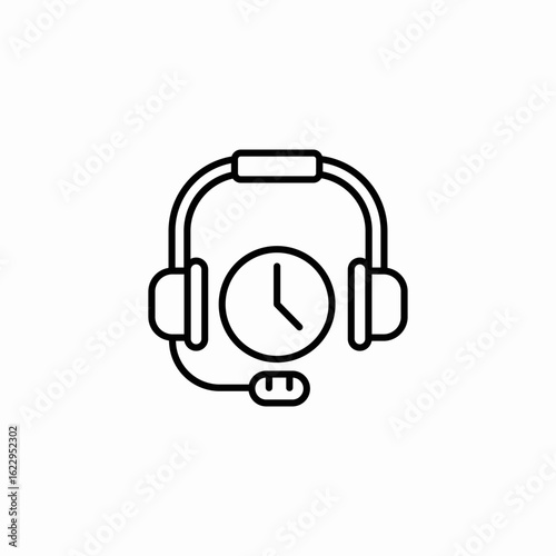 meeting time icon sign vector