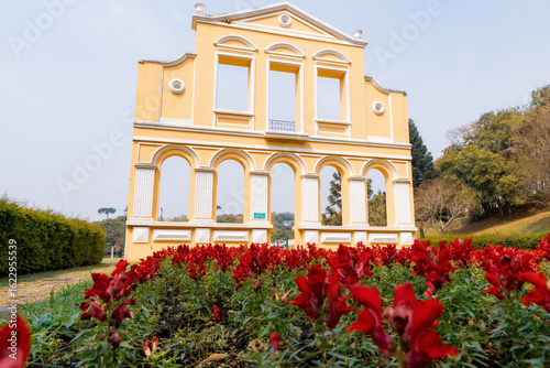 shots of Bosque Alemão in Curitiba showcasing forest trails and cultural landmarks