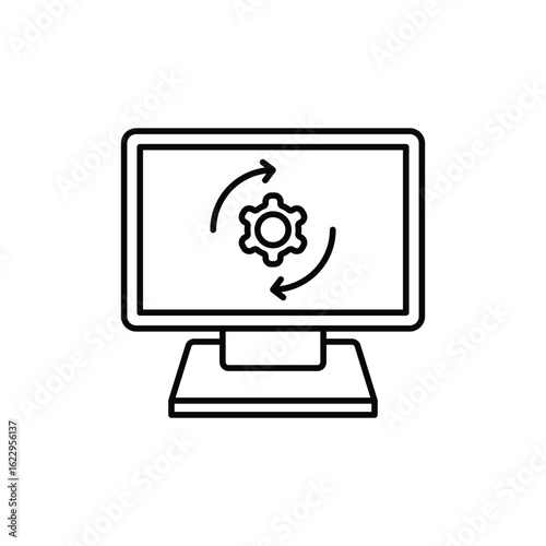 System vector icon for web design isolated on white background