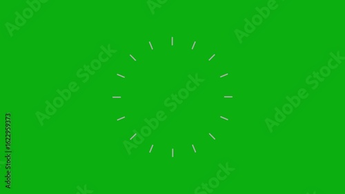 Stylish pop up circle rings with animated burst lines and firework glow. 4K visual on chroma key green screen background, made for celebration title animations and overlays.