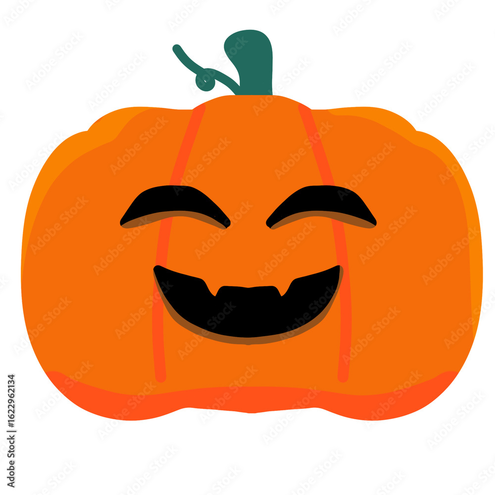 Fototapeta premium jack o lantern halloween pumpkin smile 