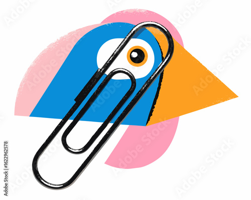 paper clip isolated on white
