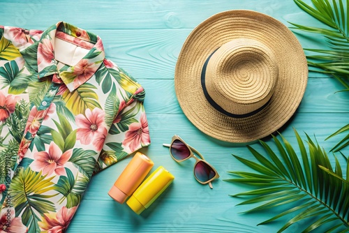 Packing Essentials For Your Next Tropical Vacation Discovering Sunscreen Hats Sunglasses Aloha Shirts Palm Leaves And So Much More