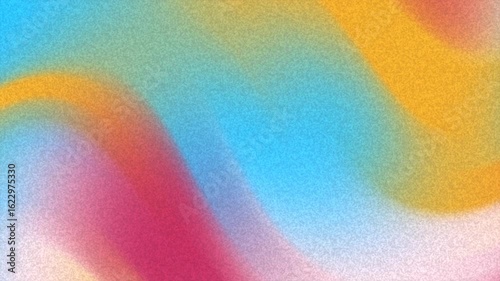 Abstracts Noise Abstract grainy gradient background with vibrant colors smoothly blending and subtle noise texture effect