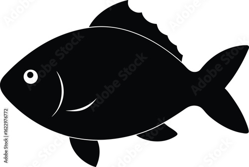 Silhouettes de poisson requin pour la pêche en mer, art vecteur aquatique