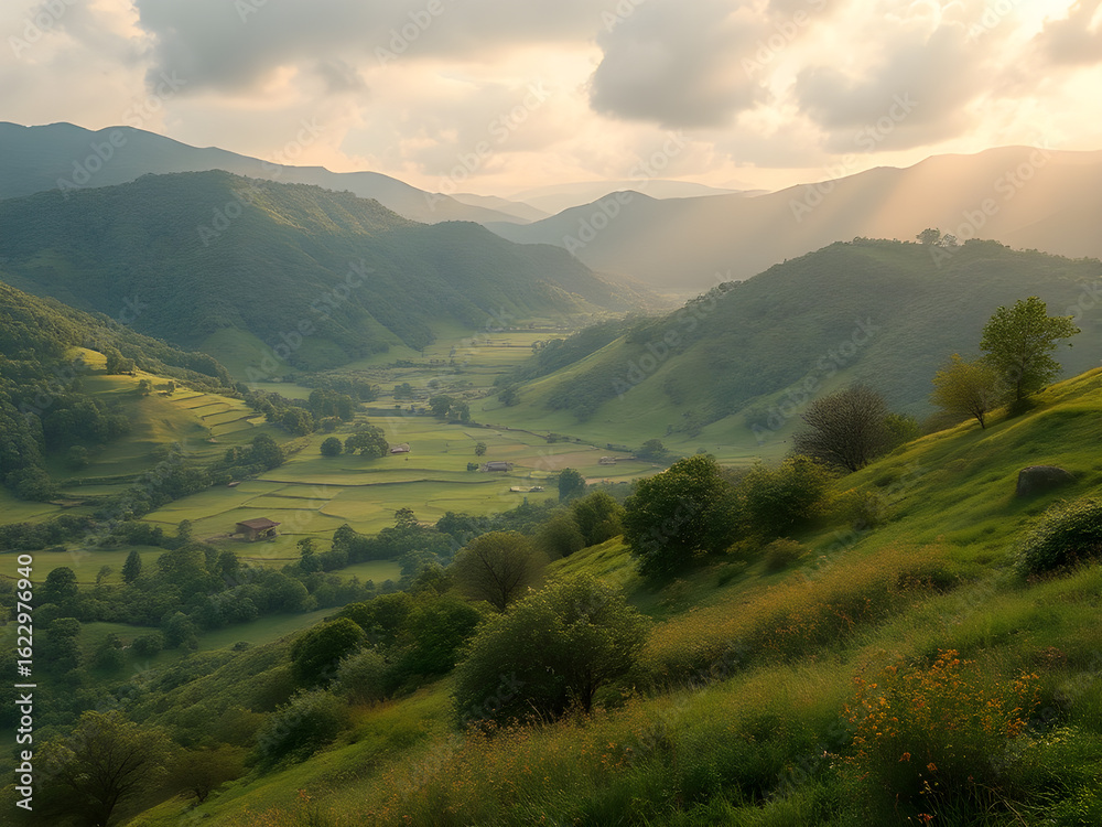 Fototapeta premium beautiful nature landscape.