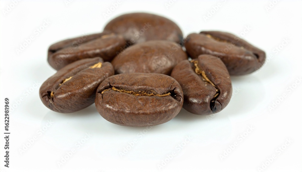 Obraz premium coffee beans isolated on white