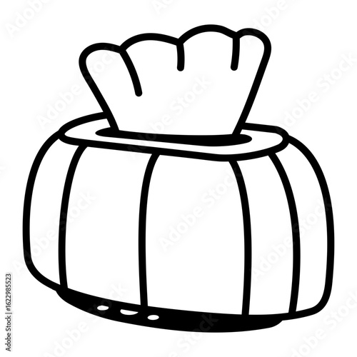 A sketchy style icon showing toilet
