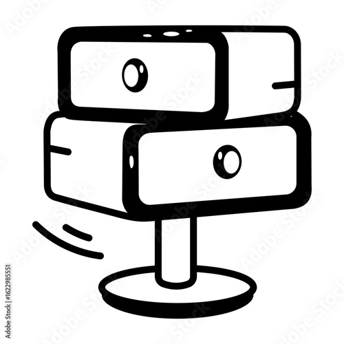 A sketchy style icon showing toilet
