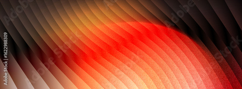 vibrant red and orange ribbed gradient glass abstract background with smooth glossy flowing waves and dark contrast for stylish futuristic digital wallpaper design