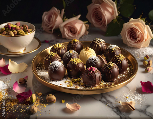 Chocolate Truffels handmade delicacy originally made by the Sumerian people