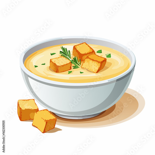  Kartoffelsuppe mit Croutons