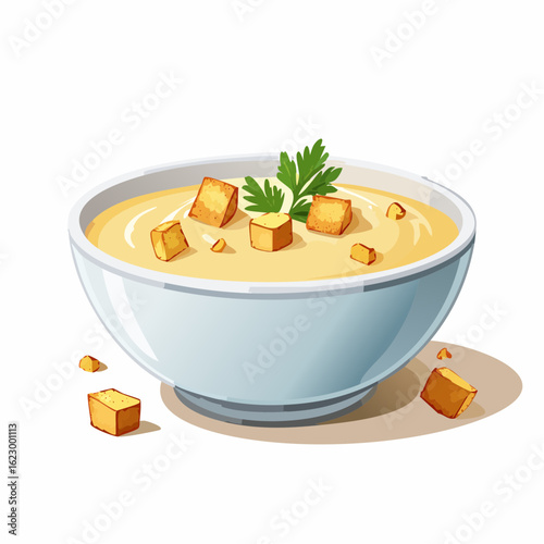  Kartoffelsuppe mit Croutons