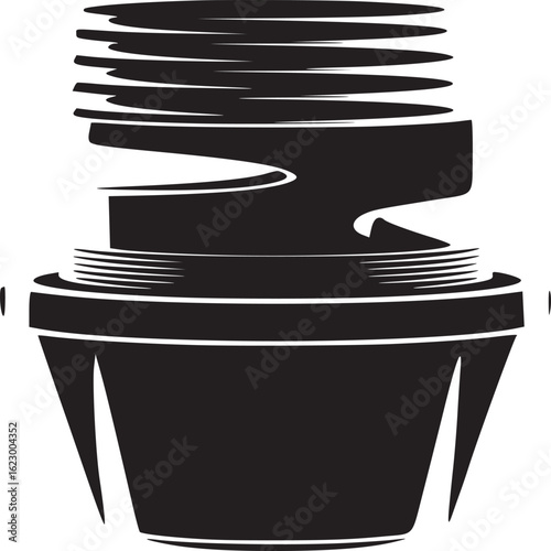 Spiral Bottle Opener Silhouette