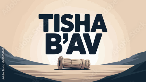 Tisha B'Av Broken Pillar Jewish Commemoration Day