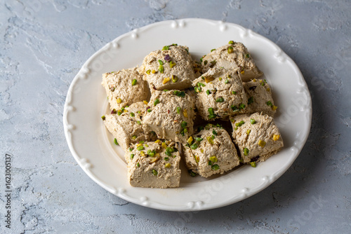 Delicious Tasty halva with ...
