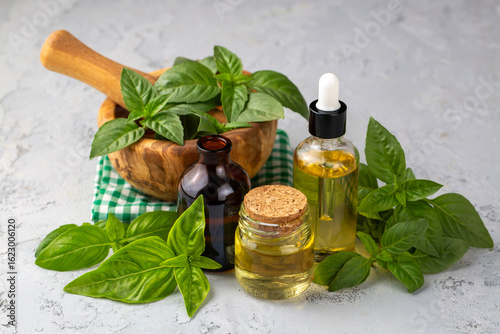 Basil essential oil and fre...